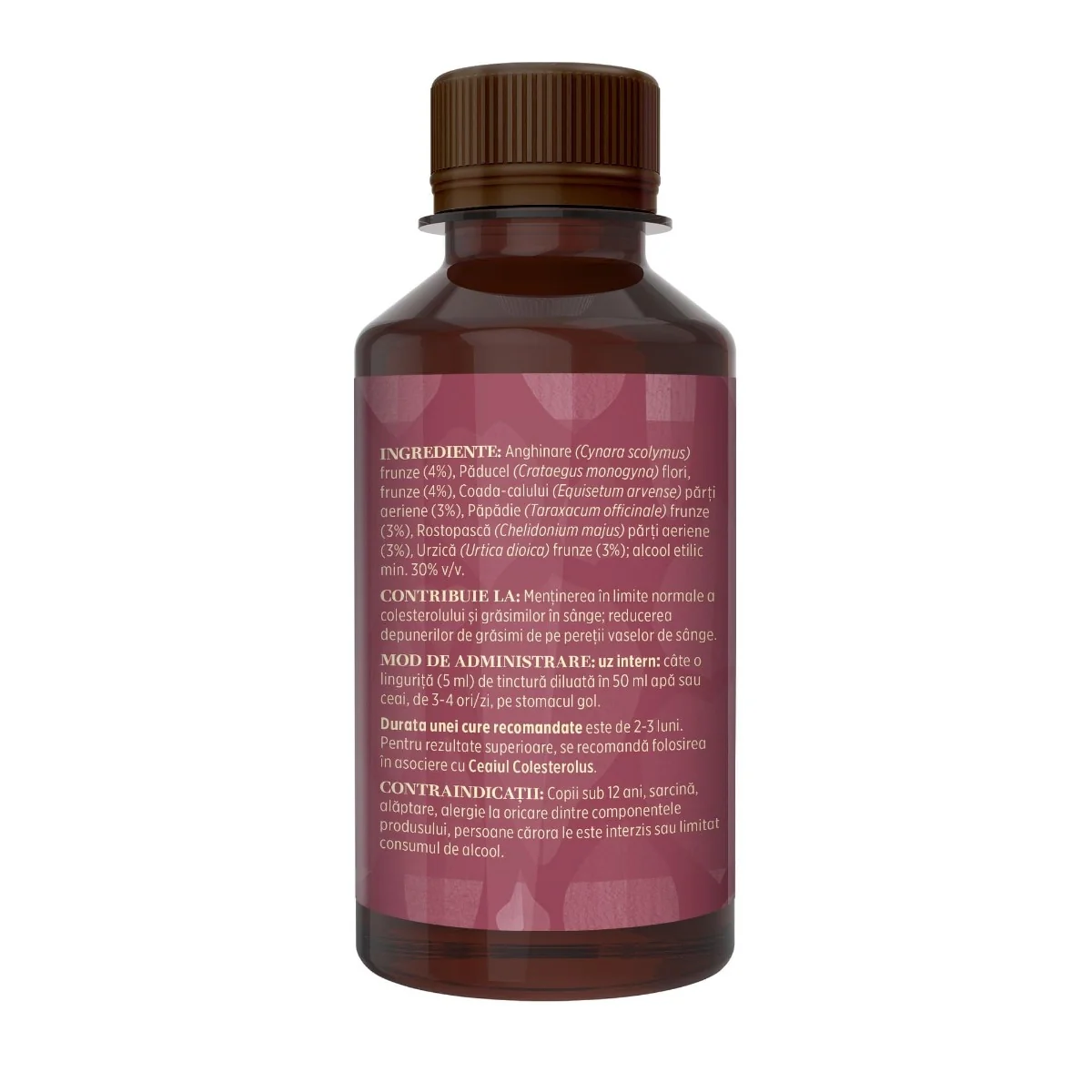Tinctura pentru colesterol si trigliceride Colesterolus, 200ml, Faunus Plant