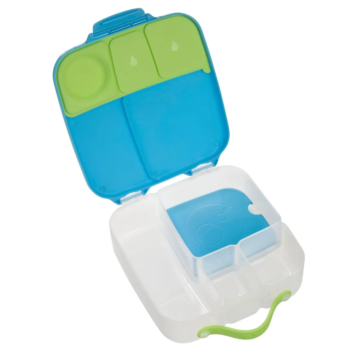 Caserola compartimentata maxi LunchBox Albastru/Verde, 1 bucata, Bbox 