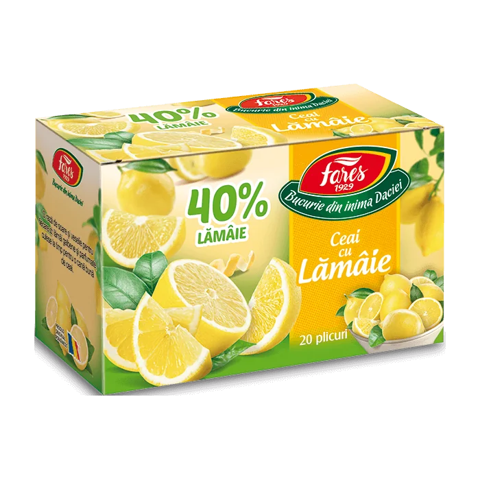 Ceai cu lamaie, 20 plicuri, Fares