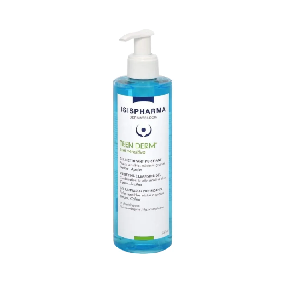 Gel de curatare Teen Derm Sensitive, 250ml, Isis Pharma