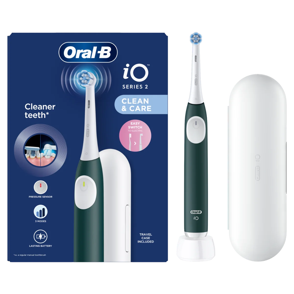 Periuta de dinti electrica iO2 Verde, 1 bucata, Oral-B