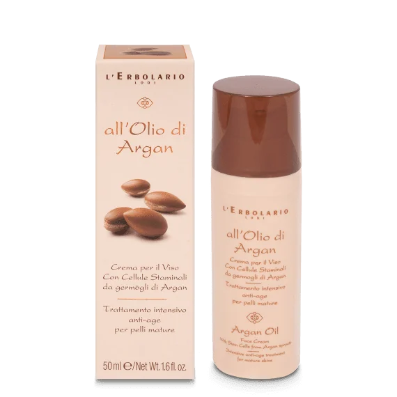 L'Erbolario Crema faciala cu celule stem si ulei de argan, 50ml
