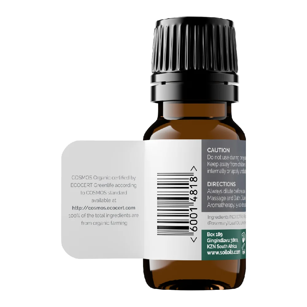 Ulei esential Rosemary- Rozmarin 100% Organic, 10ml, Soil