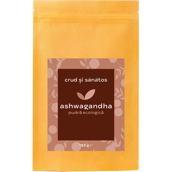 Ashwagandha pudra ecologica, 125g, Crud si sanatos