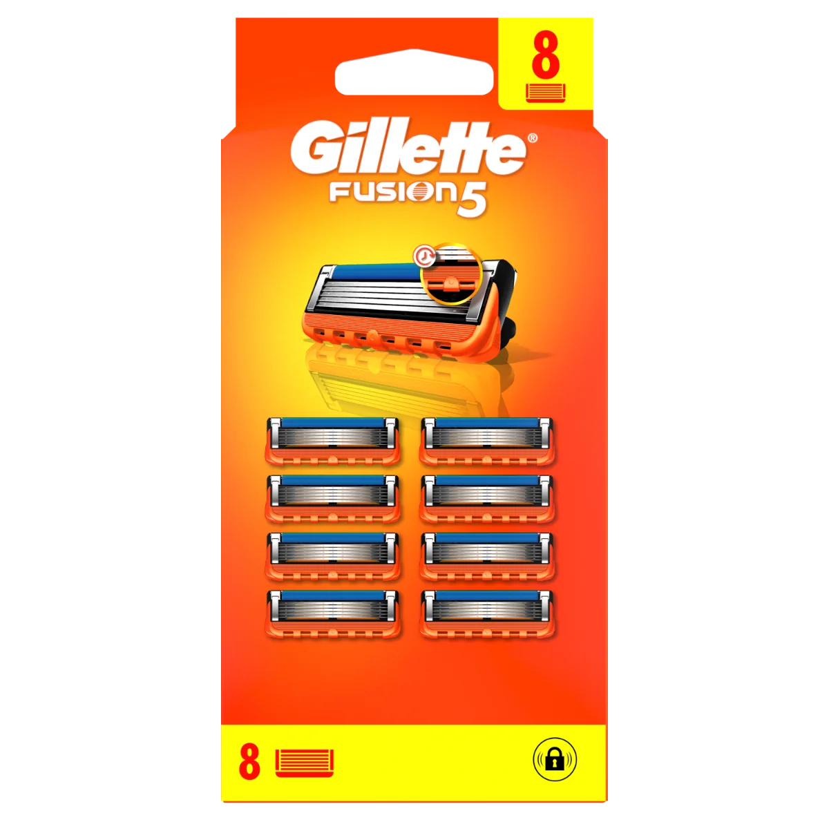 Set rezerve aparat ras Fusion5, 8 bucati, Gillette