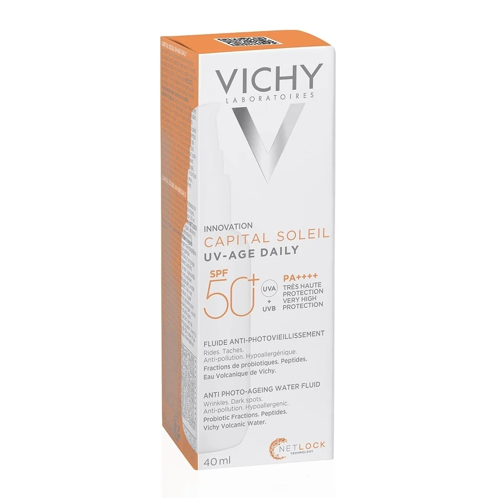 Fluid apos anti-fotoimbatranire cu SPF50+ Capital Soleil UV-AGE DAILY, 40ml, Vichy