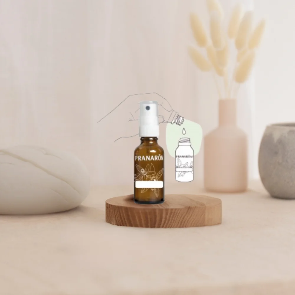 Recipient spray din sticla pentru uleiuri esentiale, 30ml, Pranarom