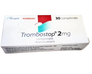 Trombostop 2mg, 30 comprimate, Terapia