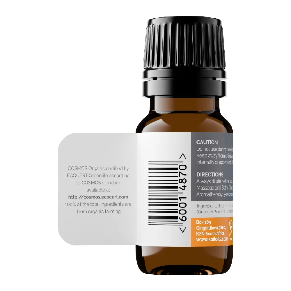 Ulei Esential Portocala Pur 100% Organic, 10ml, Soil