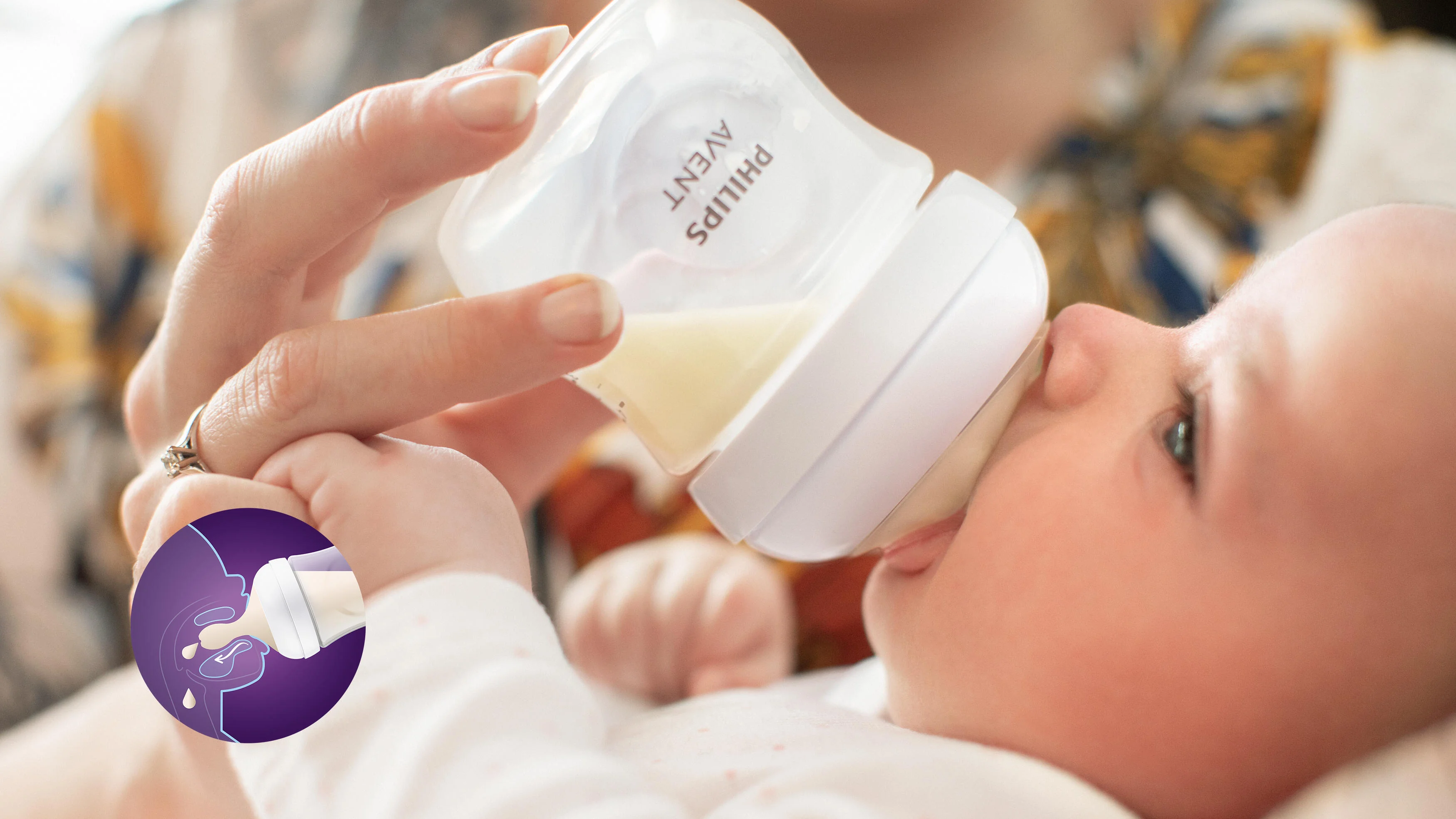 Tetina Natural Response elibereaza lapte numai atunci cand bebelusul suge in mod