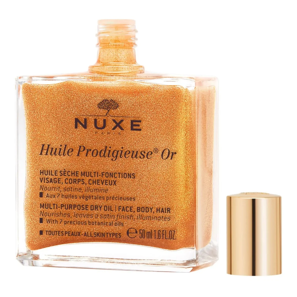 Ulei de corp cu particule stralucitoare Huile Prodigieuse, 50ml, Nuxe