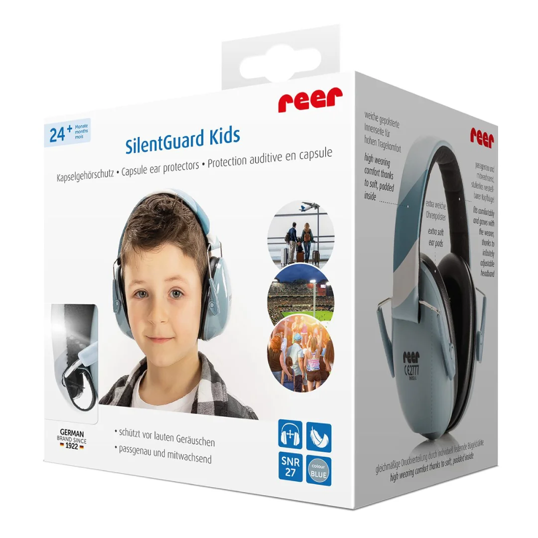 Casti antifonice Silent Guard Kids +5 ani Albastru, 1 bucata, Reer