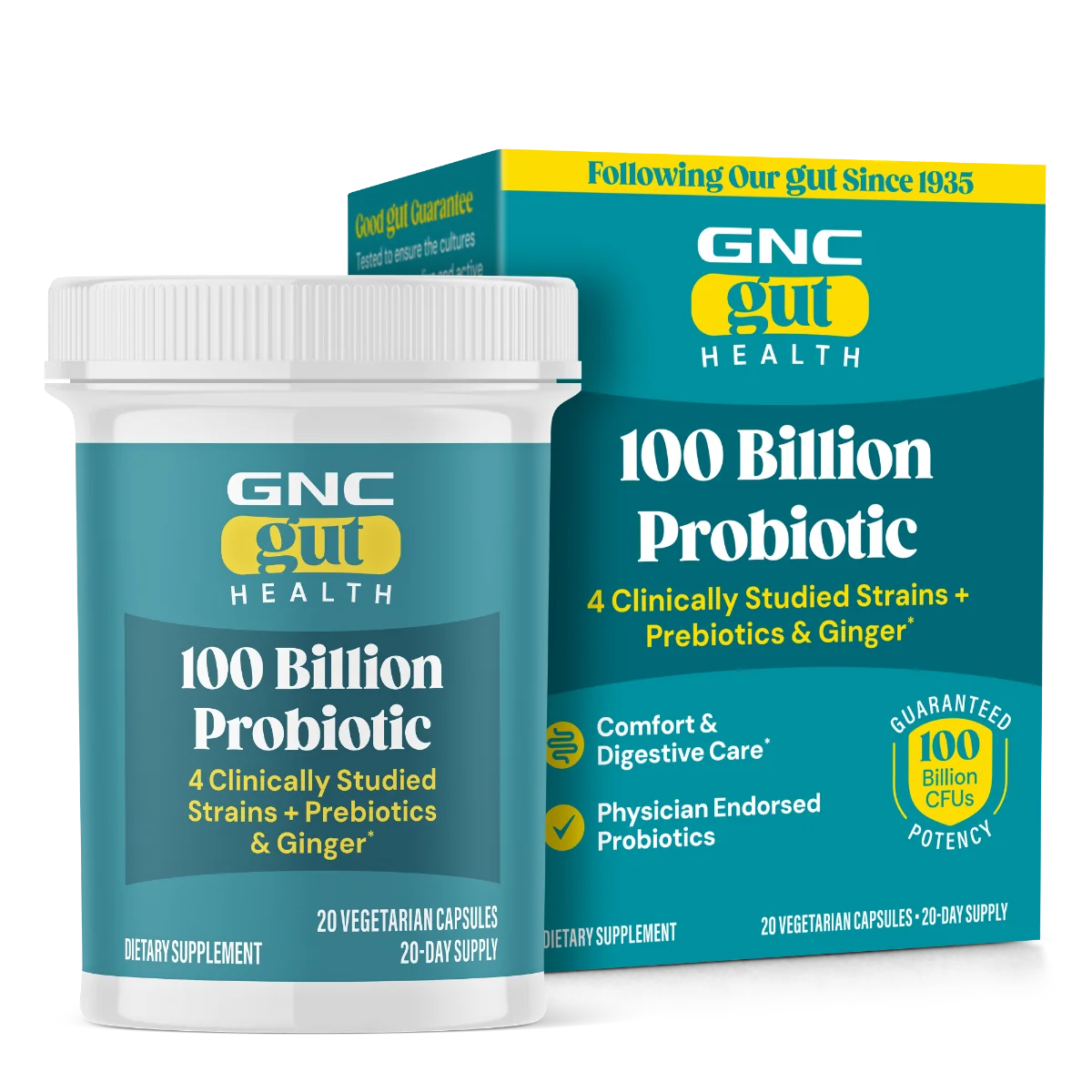 Probiotic Complex Extra Strenght 100 miliarde de culturi vii, 20 capsule, GNC