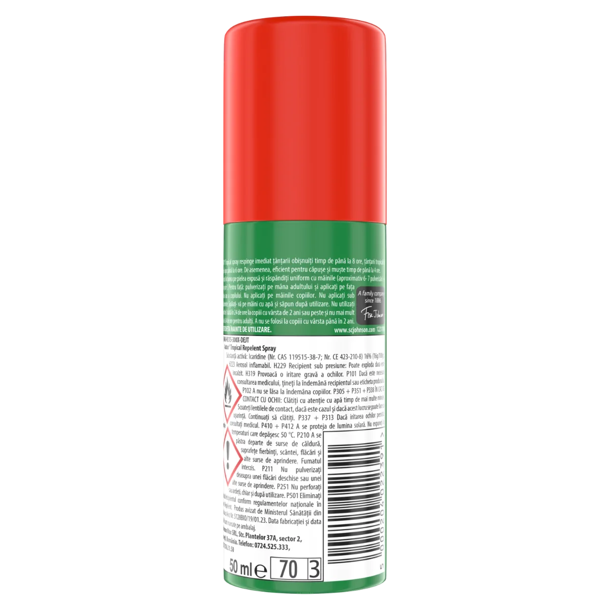 Spray repelent impotriva tantarilor Tropical Mini, 50ml, Autan