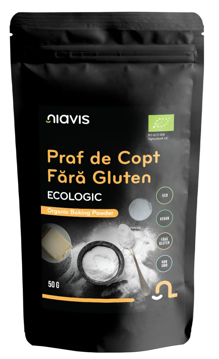 Praf de copt ecologic fara gluten, 50g, Niavis