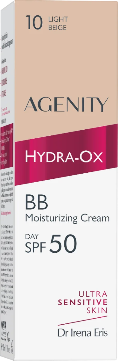 Crema BB Hydra-Ox SPF50 Light Beige 10, 30ml, Agenity