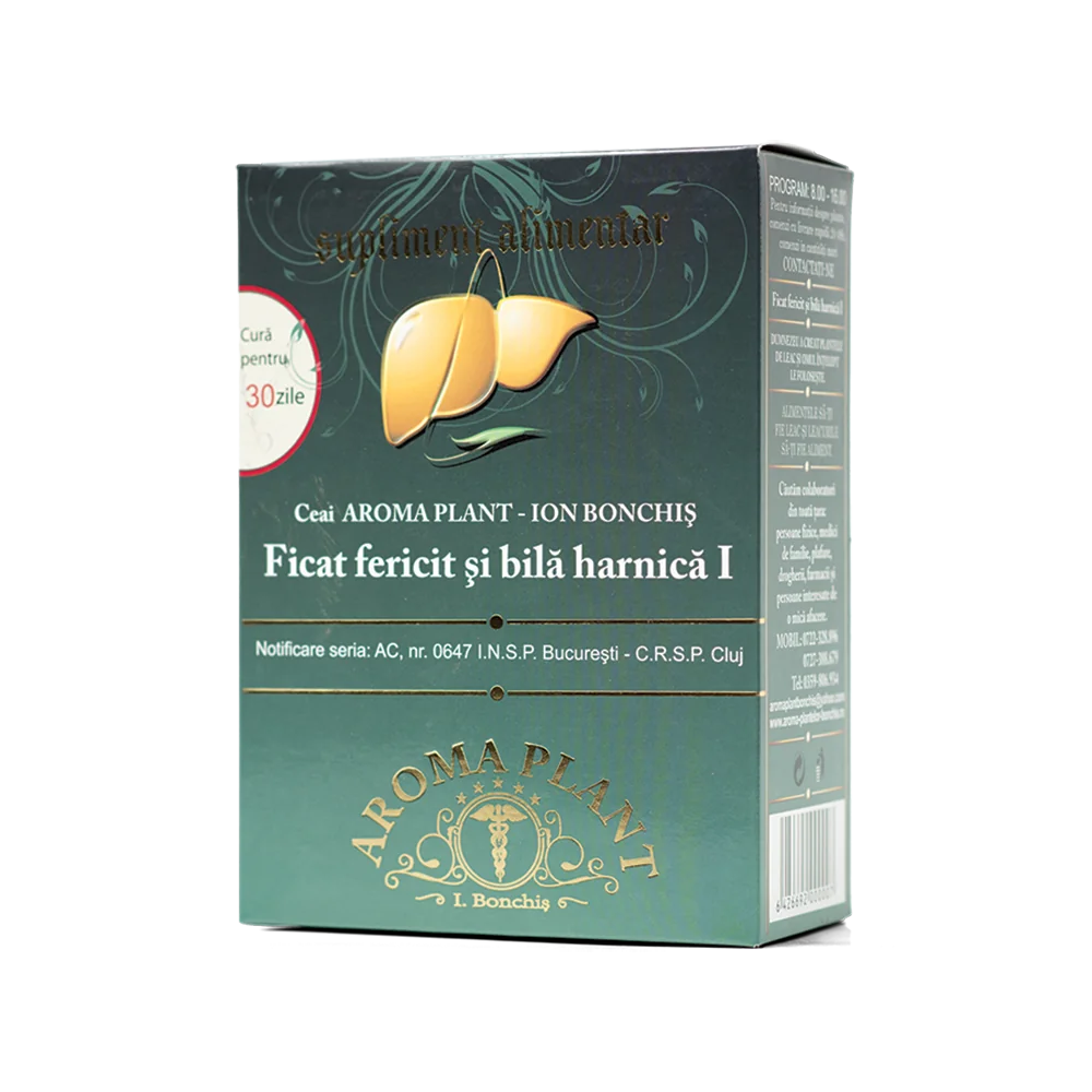 Ceai ficat fericit si bila harnica I, 160g, Aroma Plant Bonchis