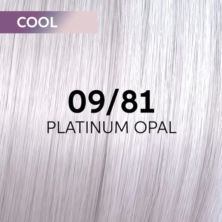 Vopsea demi-permanenta Shinefinity Zero Lift Glaze 09/81 Platinum Opal, 60 ml, Wella Professionals 