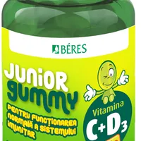 Vitamina C + D3 Junior Gummy, 20 comprimate gumate, Beres