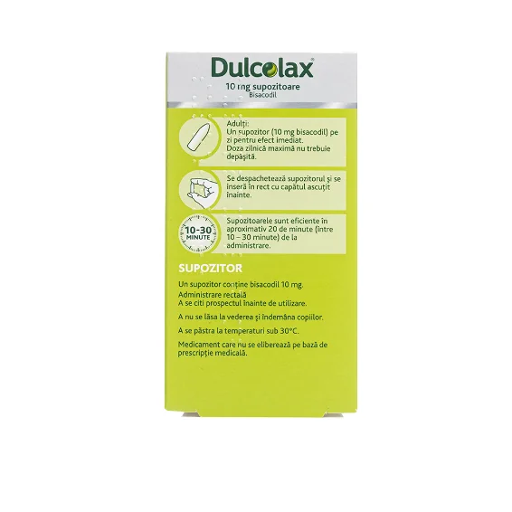Dulcolax 10mg, 6 supozitoare, Sanofi