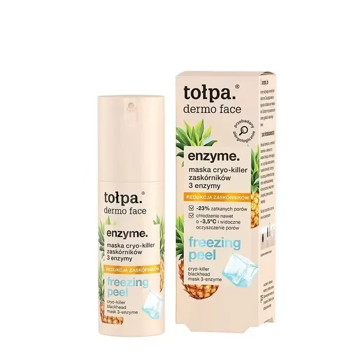 Masca faciala cryo anti puncte negre Dermo Face Enzyme, 50ml, Tolpa