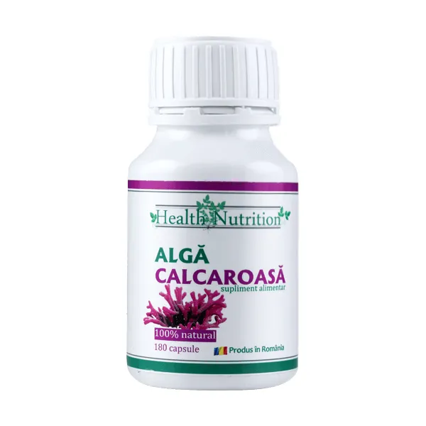 Alga calcaroasa, 180 capsule, Health Nutrition