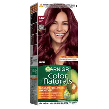 Vopsea de par permanenta Color Naturals 4.62 Cirese Dulci, 112ml, Garnier