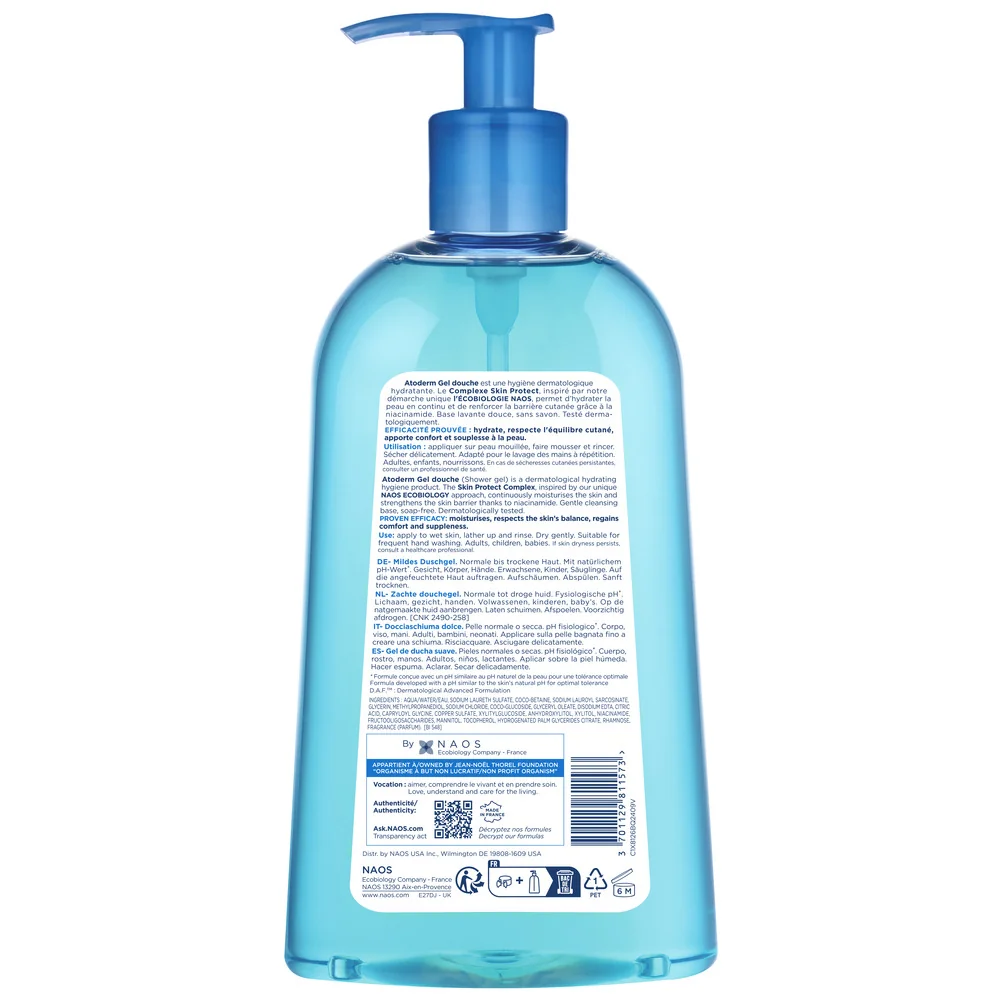 Gel de dus pentru pielea uscata Atoderm, 500ml, Bioderma