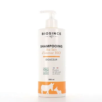Sampon certificat organic cu lapte de magarita, 500ml, Biosince 1975