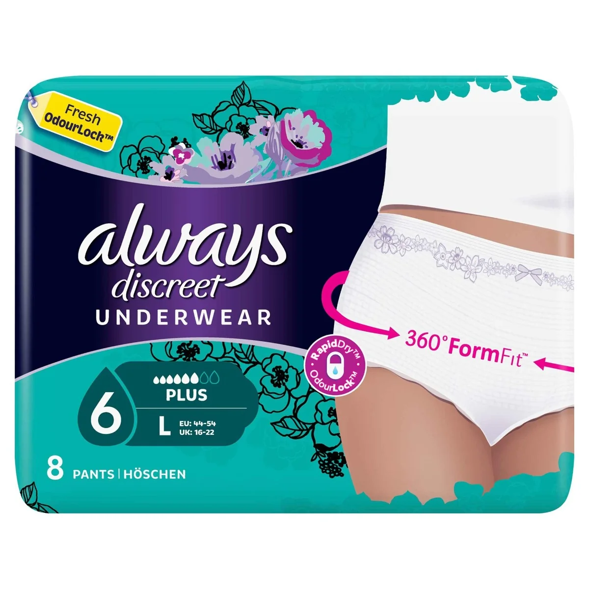ALWAYS DISCREET PANTS MARIMEA L 8 BUC