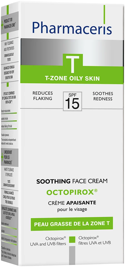 Crema calmanta SPF15 Octopirox T, 30ml, Pharmaceris