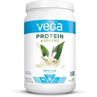 Proteina vegetala si verdeturi cu aroma de vanilie, 614g, Vega