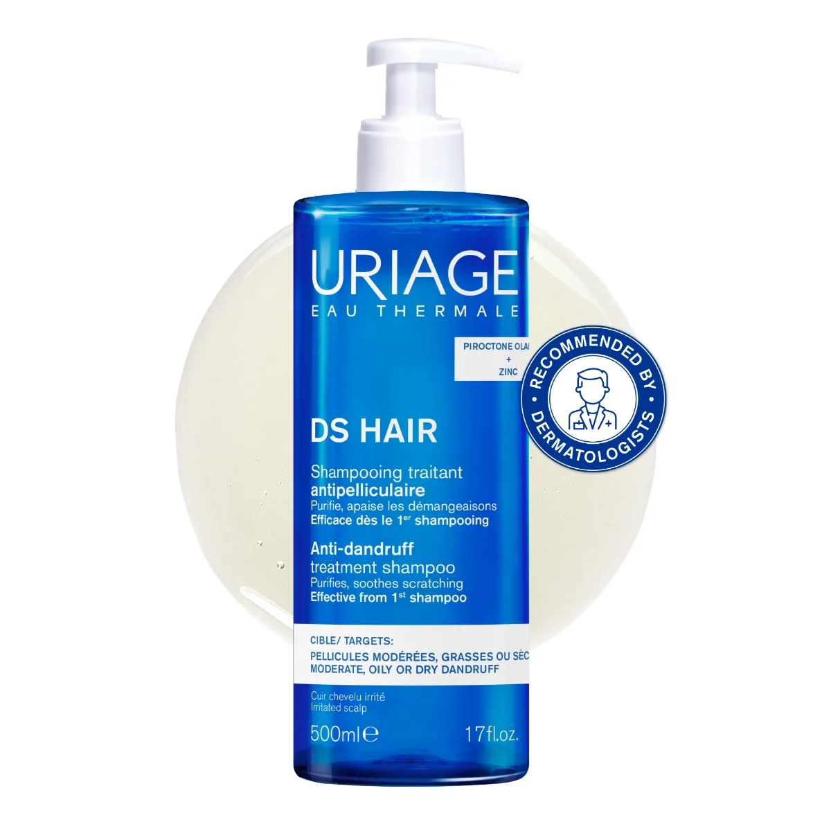 Sampon tratament antimatreata D.S. Hair, 500ml, Uriage