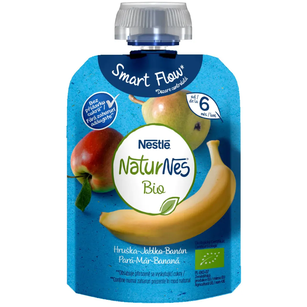Piure para + mar si banana NaturNes Bio, 90g, Nestle