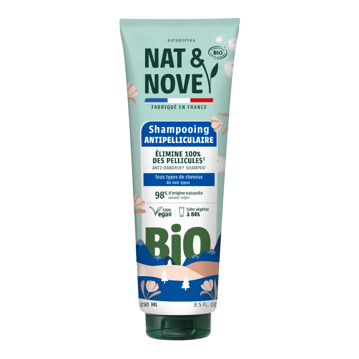 Sampon delicat pentru toate tipurile de par cu extract de galbenele Bio, 250ml, Nat&Nove