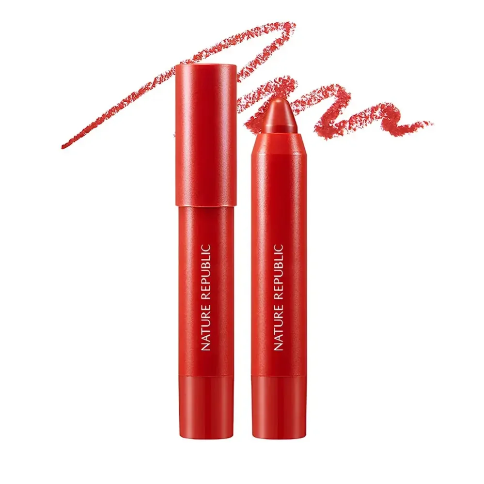 Creion ruj multifunctional By Flower Eco Nr. 04 Chilli Red, 2.8g, Nature Republic