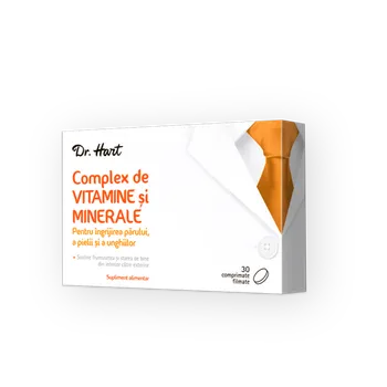 Dr.Hart Complex de Vitamine pentru par, unghii si piele, 30 comprimate filmate 