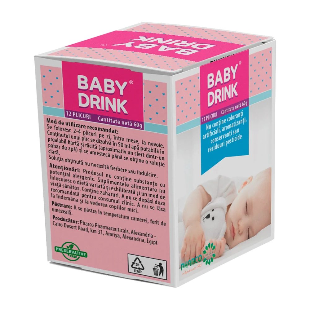 Baby Drink, 12 plicuri, Pharco