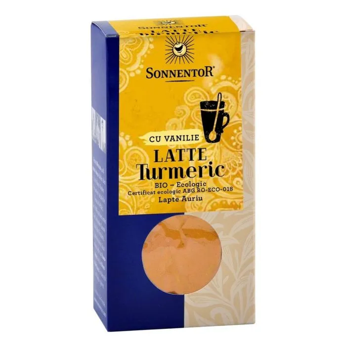 Mirodenii Bio Latte Turmeric cu Vanilie, 60g, Sonnentor