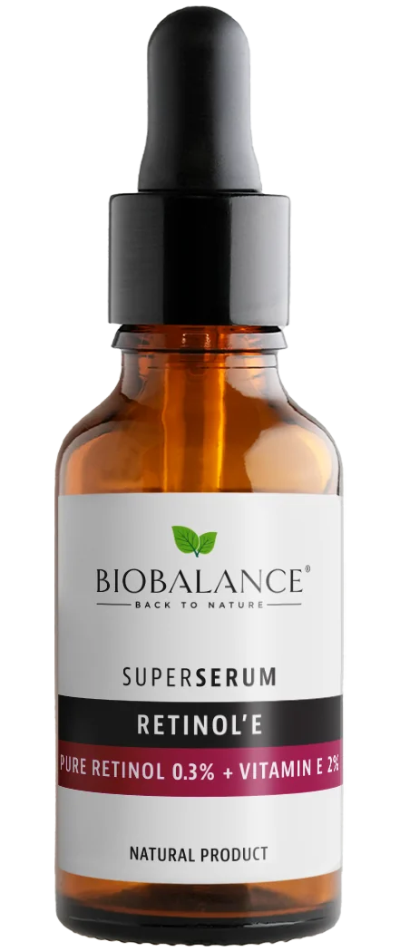 Ser de fata Retinol'e Retinol pur 0,3 + Vitamina E 2% Super Serum, 30ml, Bio Balance