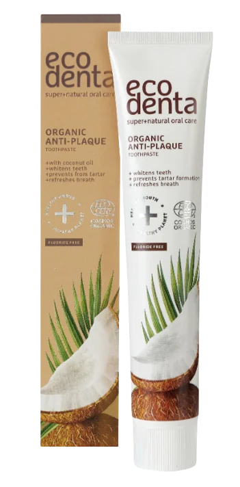Pasta de dinti antiplaca cu ulei de cocos, 75ml, Ecodenta