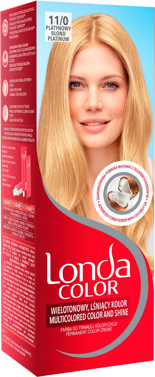 Vopsea de par permanenta 11/0 Blond Platinum, 110ml, Londa 
