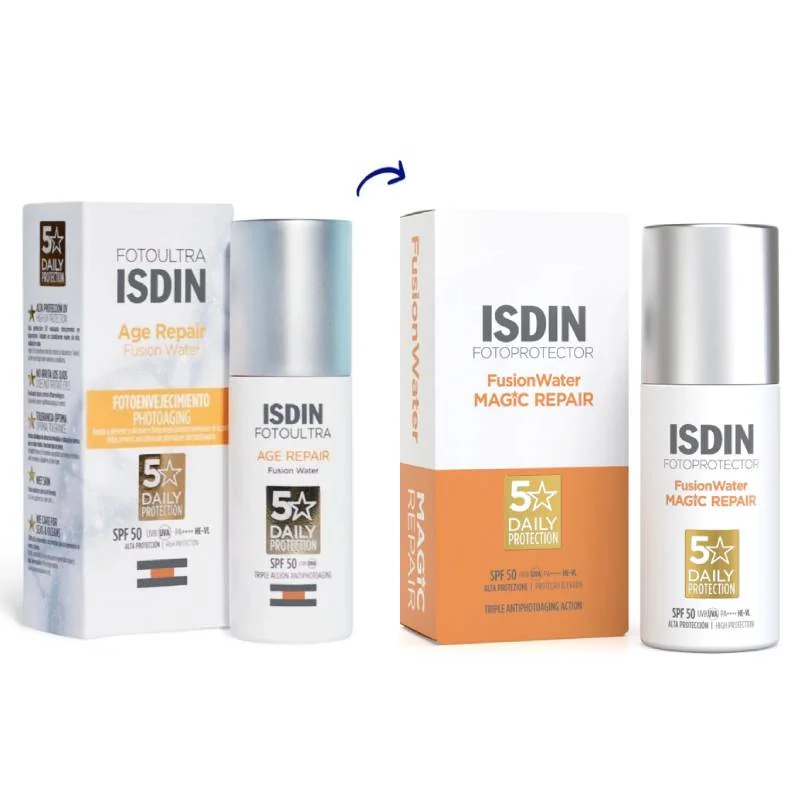 Fotoprotector Fusion Water Magic Repair SPF50, 50ml, Isdin