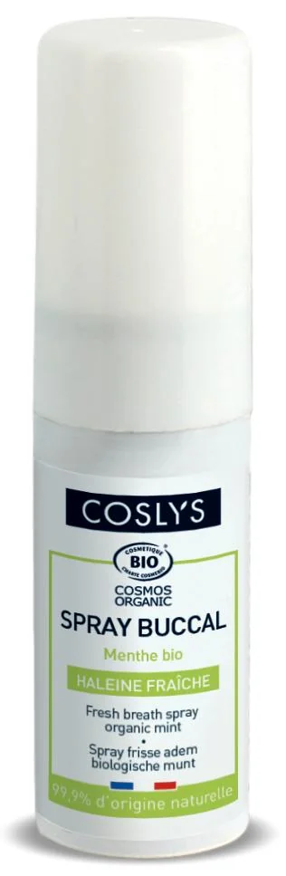 Spray de gura bio pentru respiratie proaspata indelungata cu menta, 15ml, Coslys