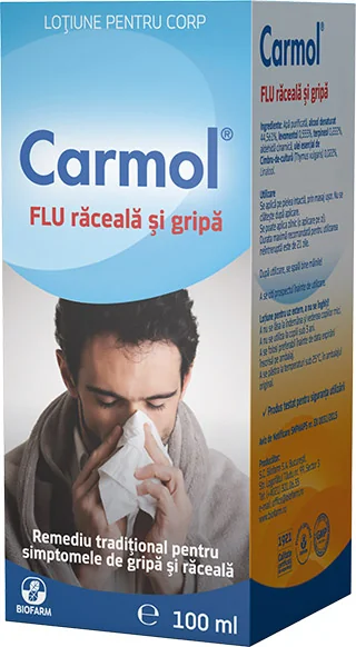 Carmol Flu raceala si gripa, 100ml, Biofarm