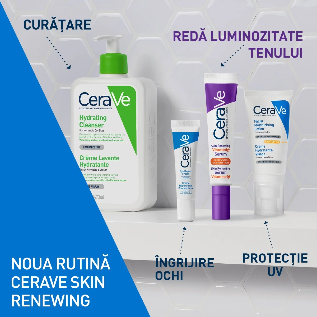 Serum cu Vitamina C Skin Renewing, 30ml, CeraVe