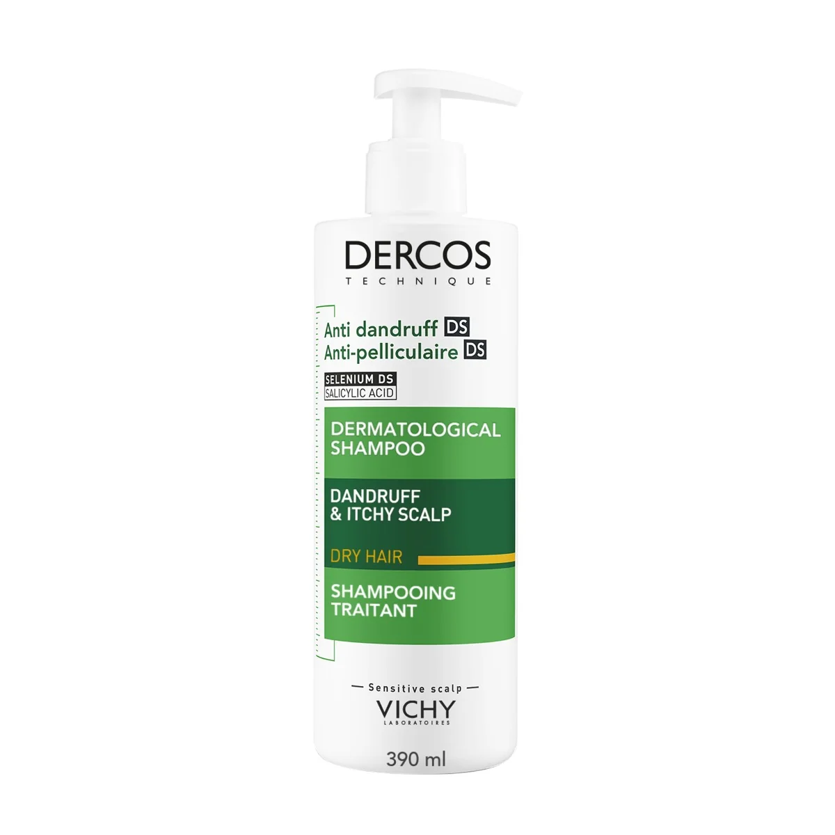 Sampon tratament anti-matreata uscata Dercos, 390ml, Vichy