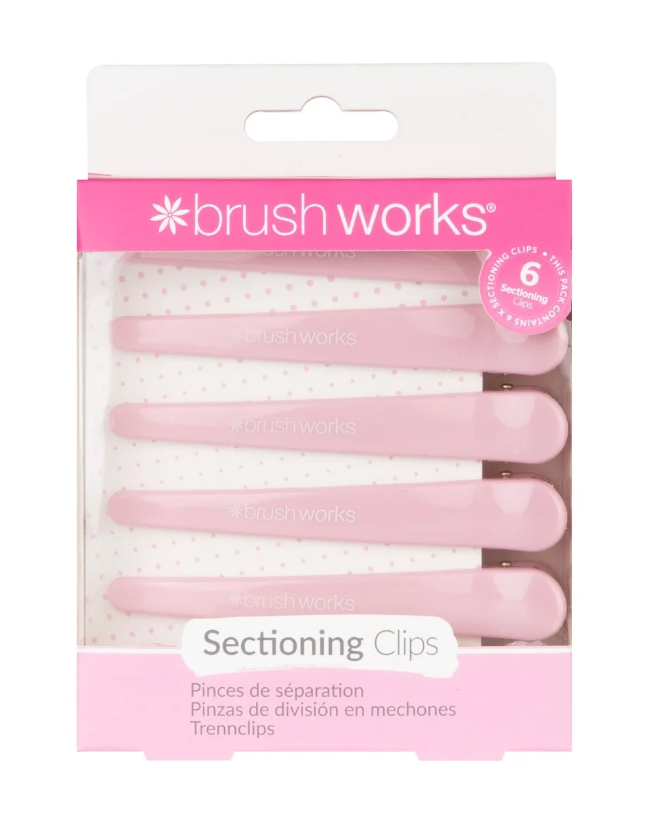 Agrafe de par pentru sectionarea parului, 6 bucati, Brushworks