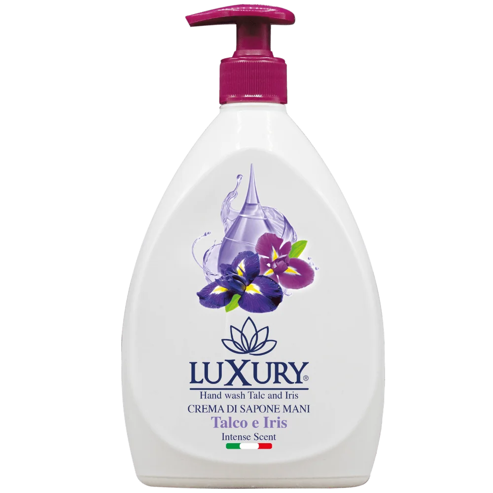Sapun lichid cu pompita, talc si iris, 750ml, Luxury