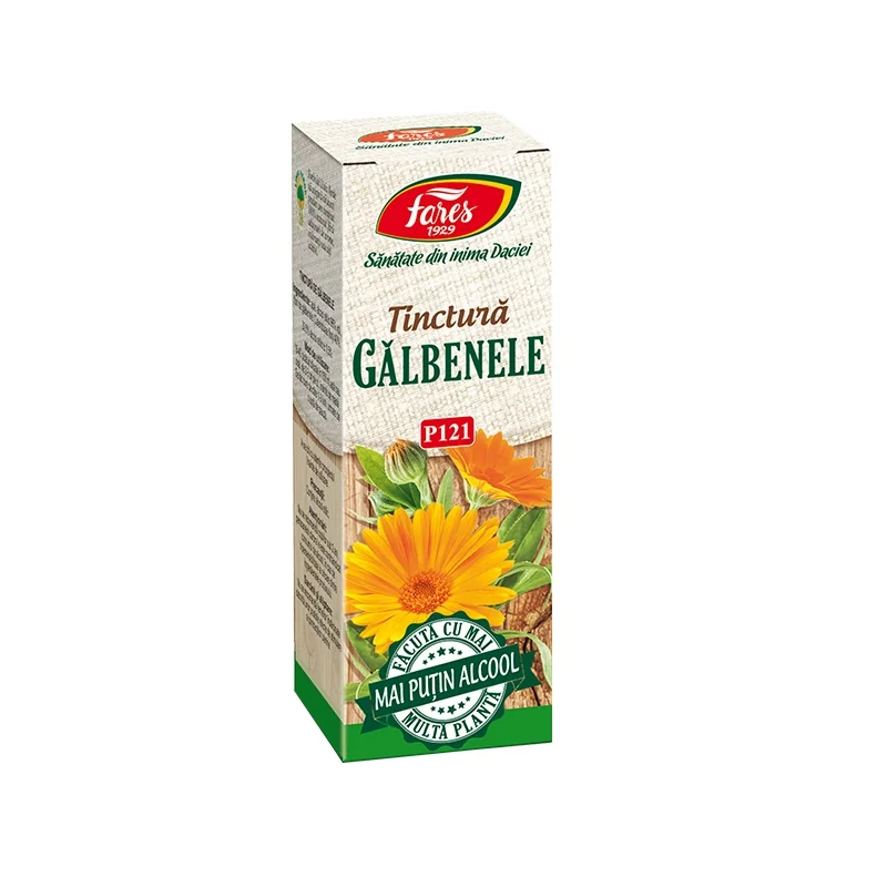 Tinctura de galbenele, 50 ml, Fares